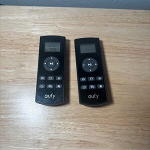 (2) OEM Eufy TYX-568 Robovac Remote Control, Black - Digital LCD
